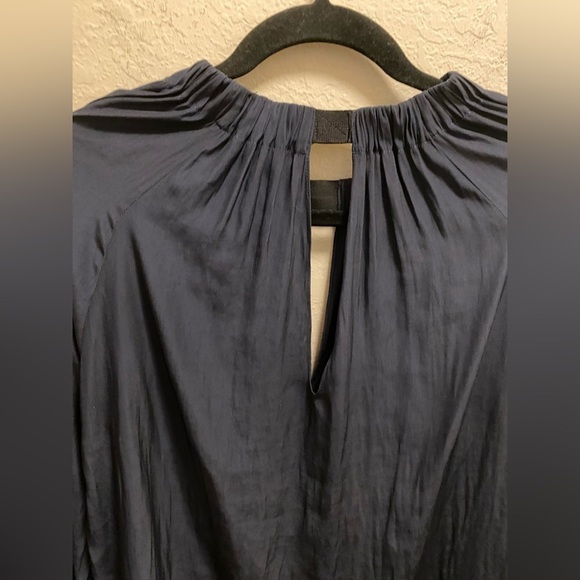 Ramy Brook Meryl Cold Shoulder Blouse In Navy Blue - Picture 11 of 12
